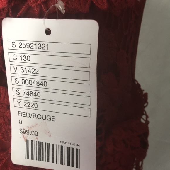 Thistlepearl red floral dress size 0 - Picture 4 of 6